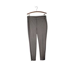 Chicos Mini-Houndstooth Leggings Ponte Piping Faux Fly Chicos Size 1 US Size 8